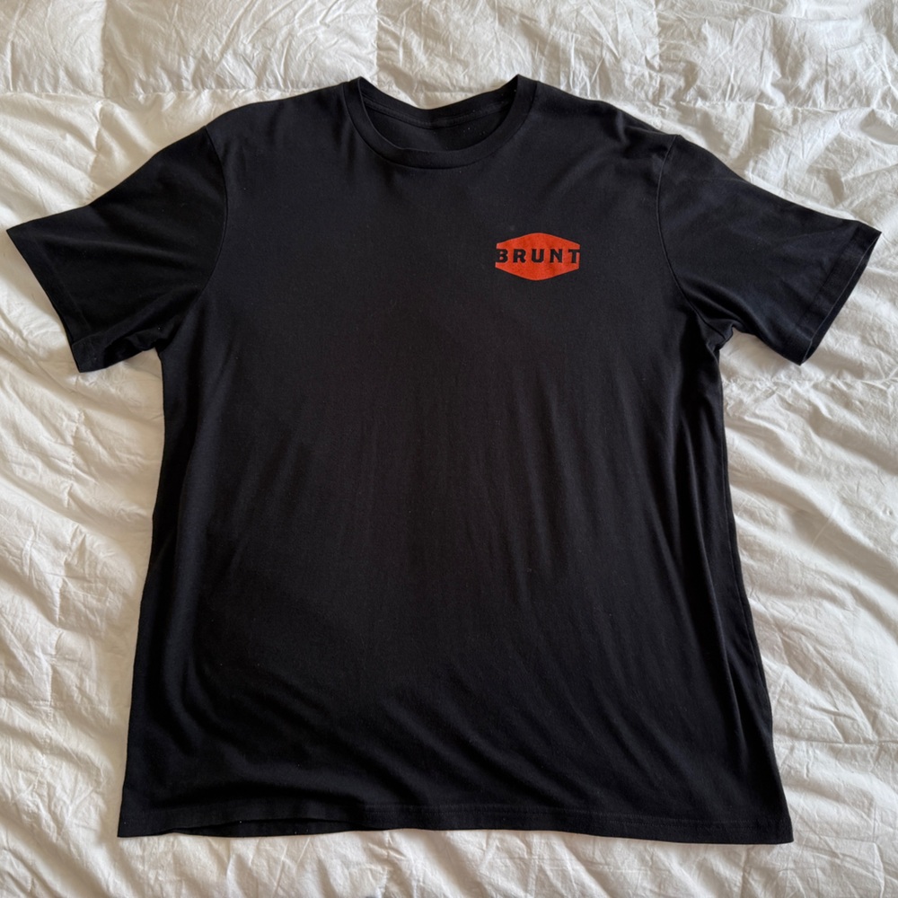 Brunt Black Short Sleeve Tee for Men XL